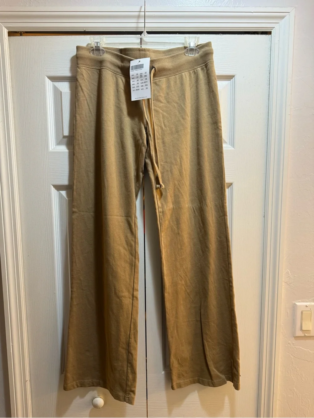 Brandy Melville Drawstring Casual Pants - Tan